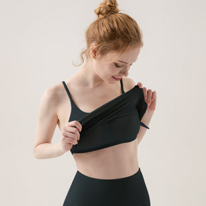 Girls Power Sports Bra - Black: Sleek Comfort, Unstoppable Support – Click  Holic Activewear