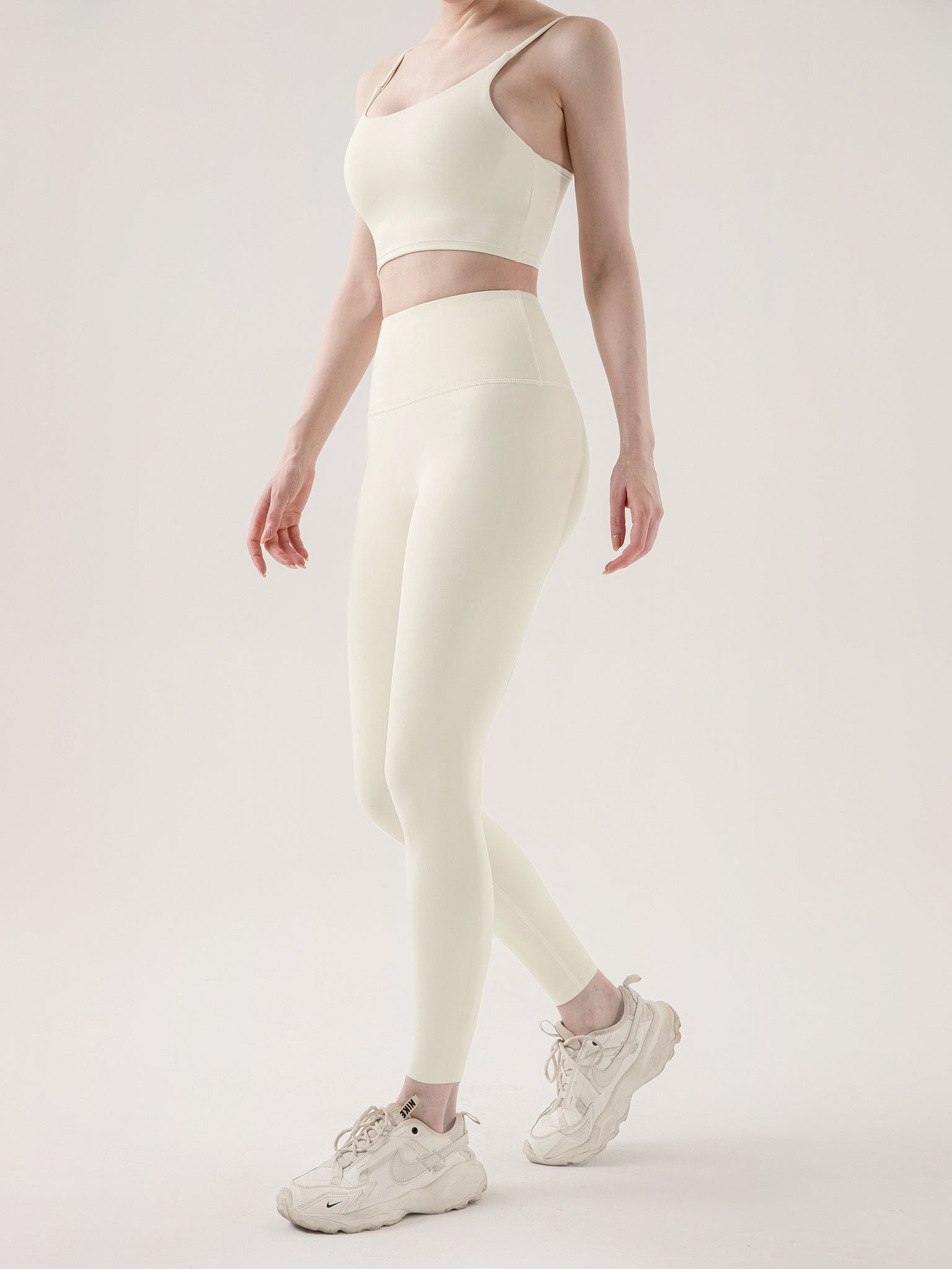 Girls Power Leggings - Ivory White: Unleash Your Power in Style – Click  Holic Activewear