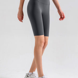 Girls Power Tight Shorts - Titanium Grey - Click Holic Activewear