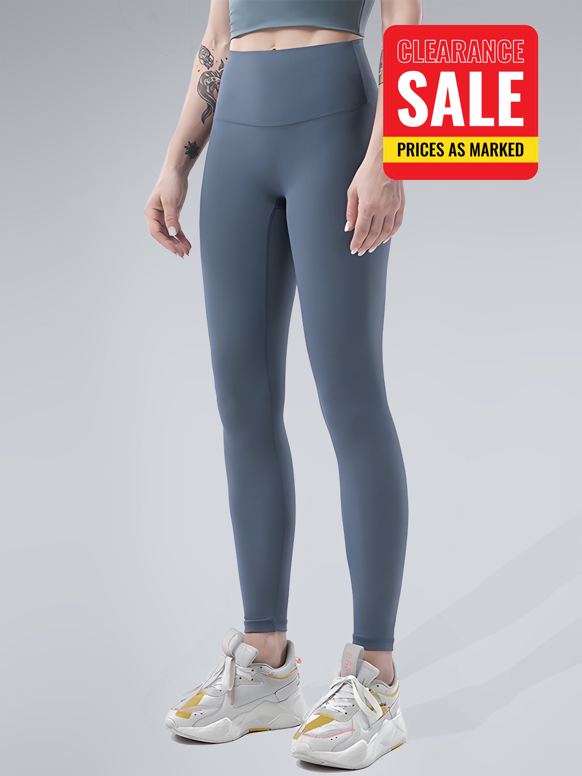 Ultra Seamless Leggings - Slate Blue: High-Waist, Stylish Activewear –  Click Holic Activewear